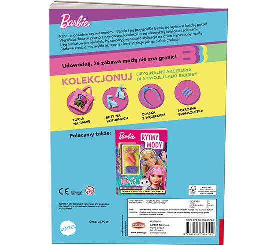 Książeczka edukacyjna Ameet Barbie™. Zabawa modą! (fla 1101)