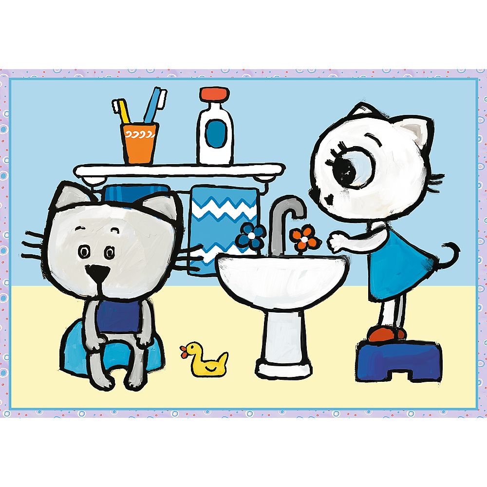 Puzzle Trefl Dzień Kici Koci 4w1 el. (34372)