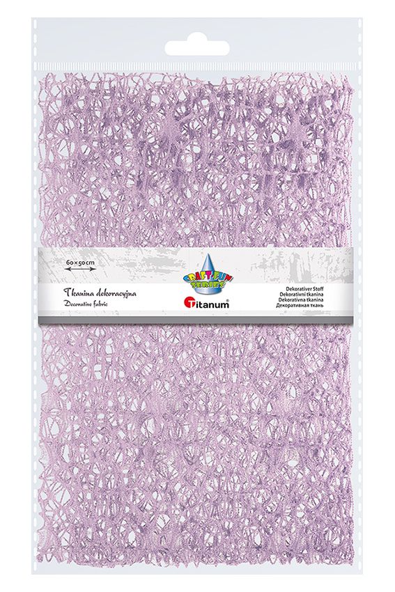 Ozdoba materiałowa Craft-Fun Series siatka koronkowa liliowa Titanum (25CR0331-17)