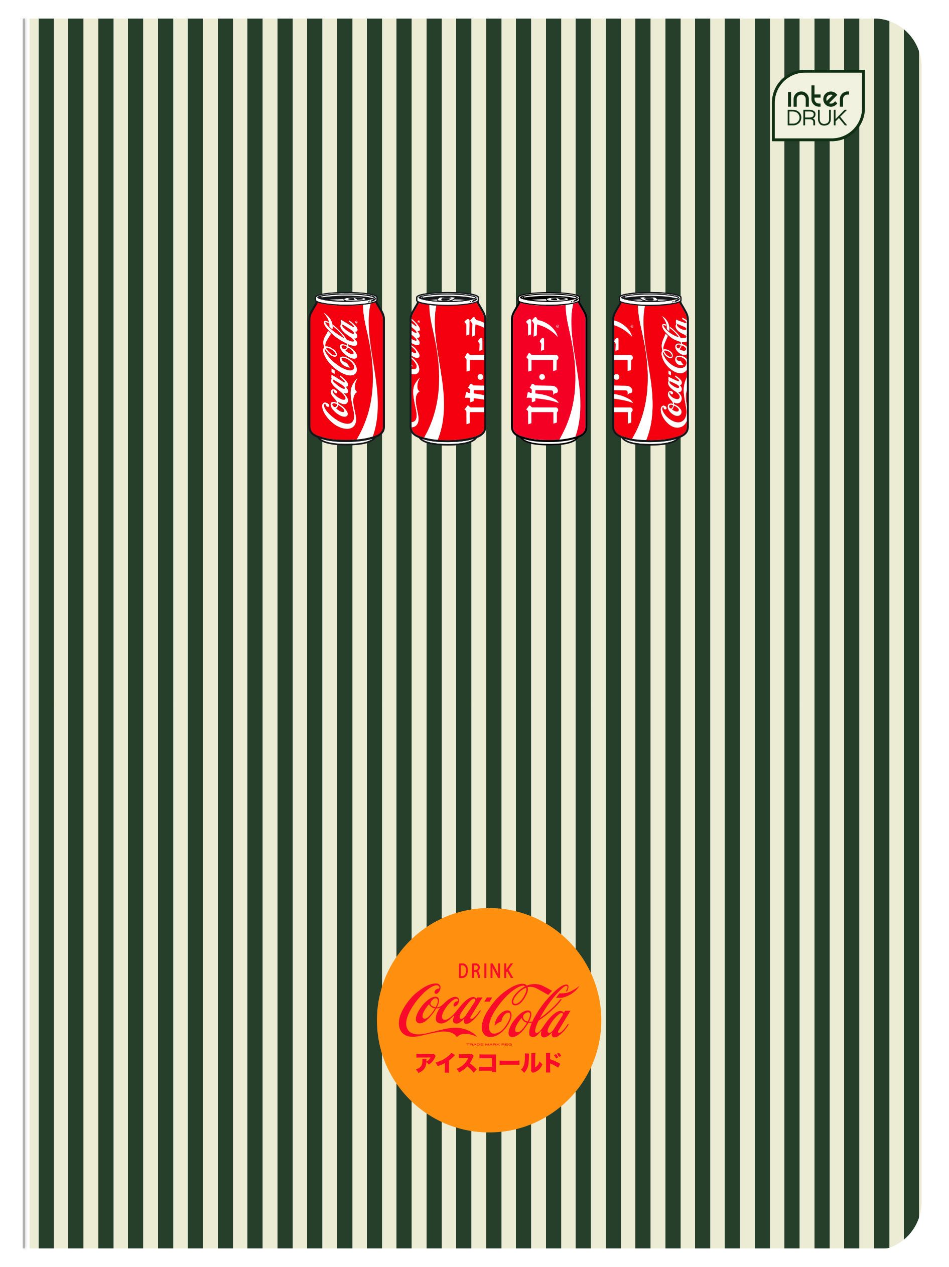 Zeszyt Interdruk SOFT TOUCH COCA COLA A5 80k. 70g krata