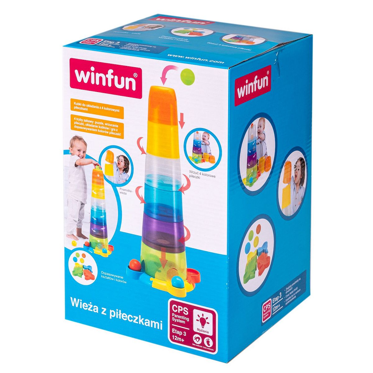 Układanka WIEŻA Z PIŁECZKAMI Smily Play (000737)