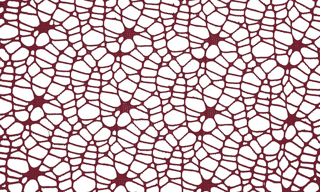 Ozdoba materiałowa Craft-Fun Series siatka koronkowa ciemnoczerwona Titanum (25CR0331-19)