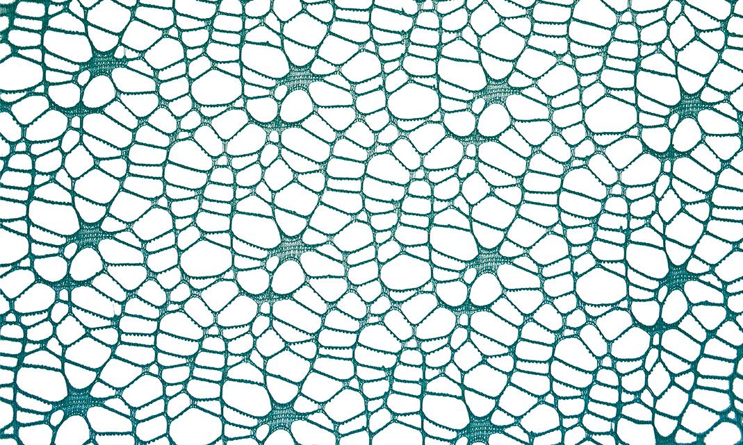 Ozdoba materiałowa Craft-Fun Series siatka koronkowa turkusowa Titanum (25CR0331-21)