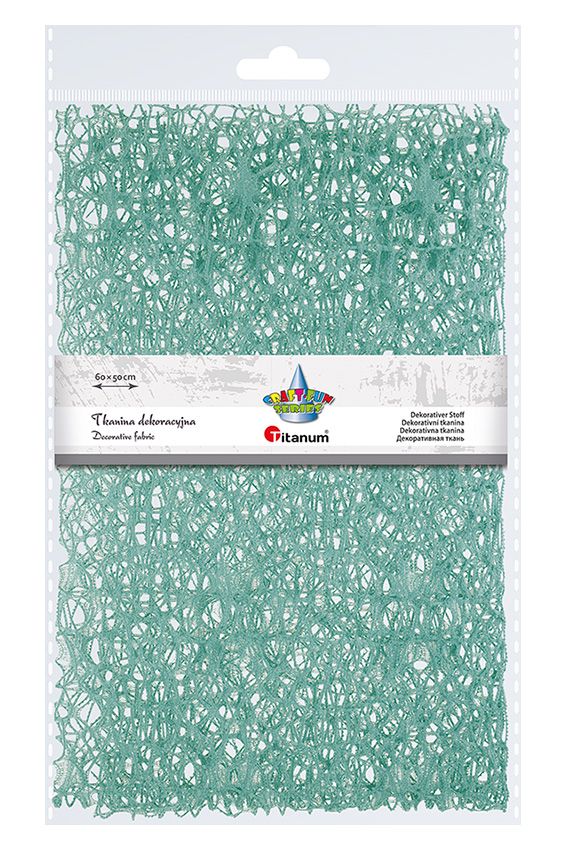 Ozdoba materiałowa Craft-Fun Series siatka koronkowa zielona matcha Titanum (25CR0331-15)