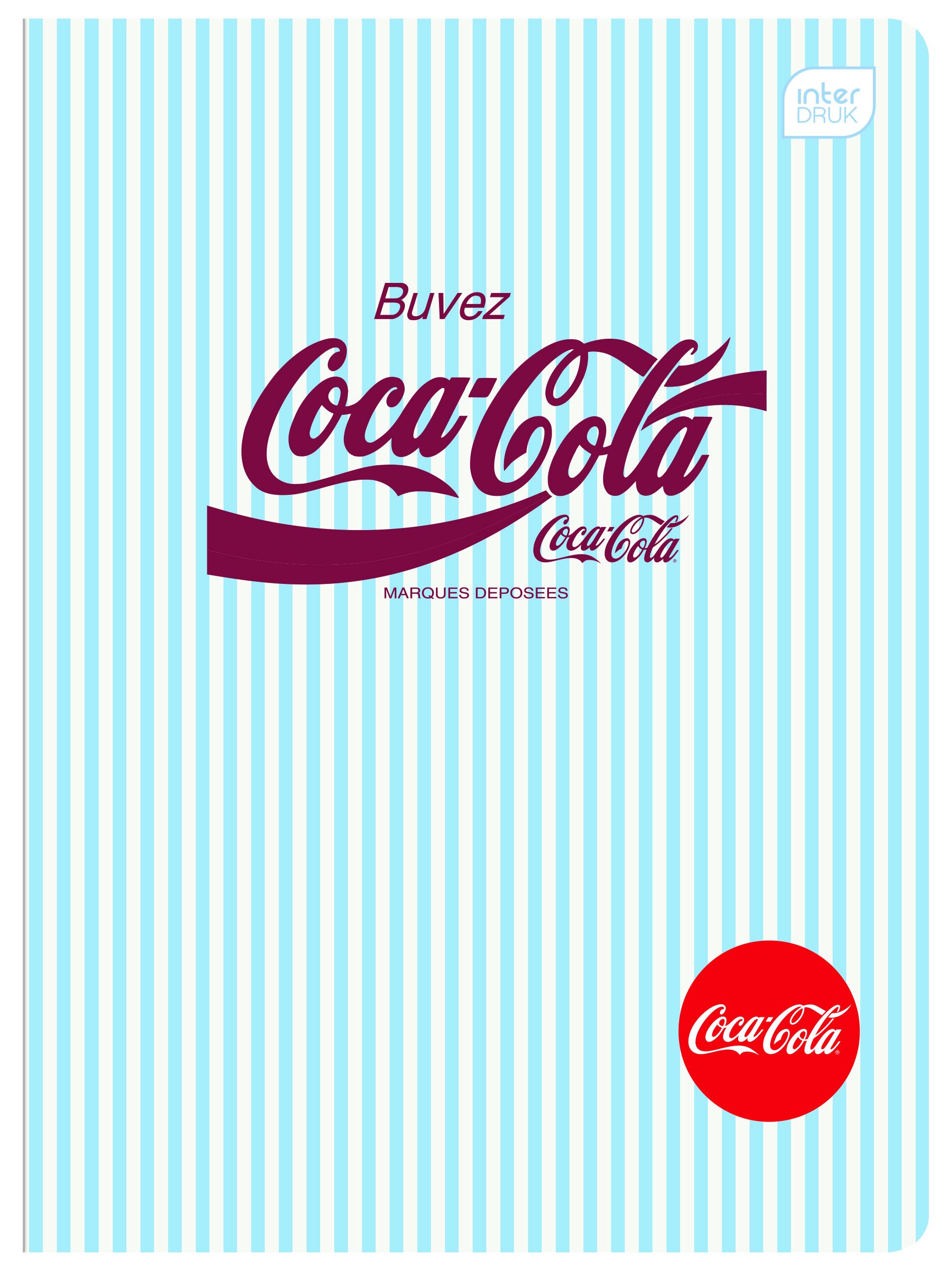 Zeszyt Interdruk SOFT TOUCH COCA COLA A5 80k. 70g krata