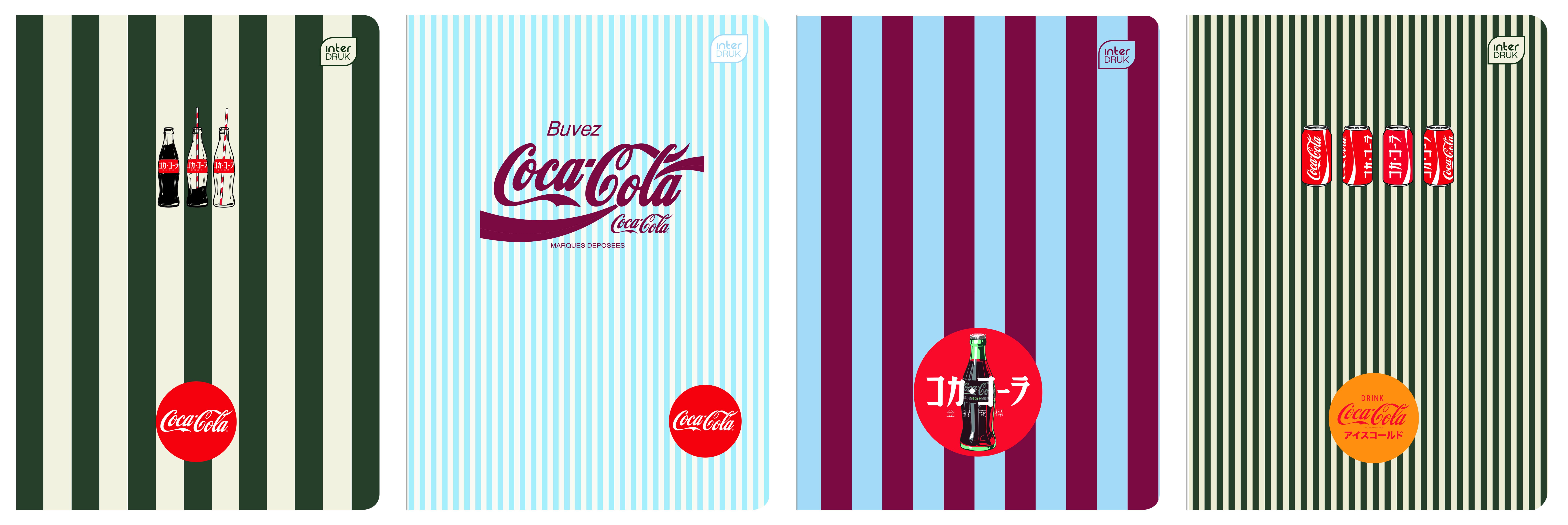 Zeszyt Interdruk SOFT TOUCH COCA COLA A5 80k. 70g krata