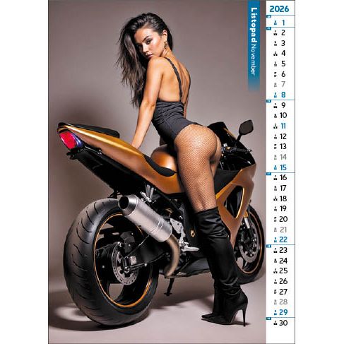 Kalendarz ścienny GORLS&BIKES 12 KARTKOWY 310mm x 500mm Jotan (WP137)