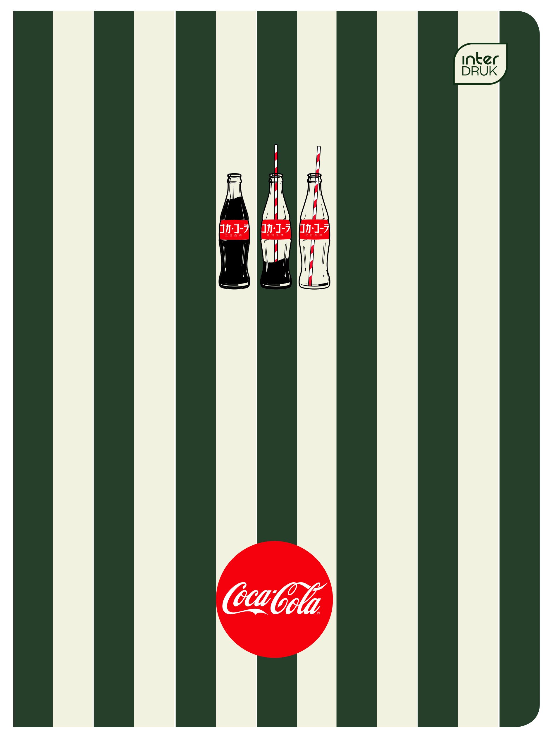 Zeszyt Interdruk SOFT TOUCH COCA COLA A5 80k. 70g krata