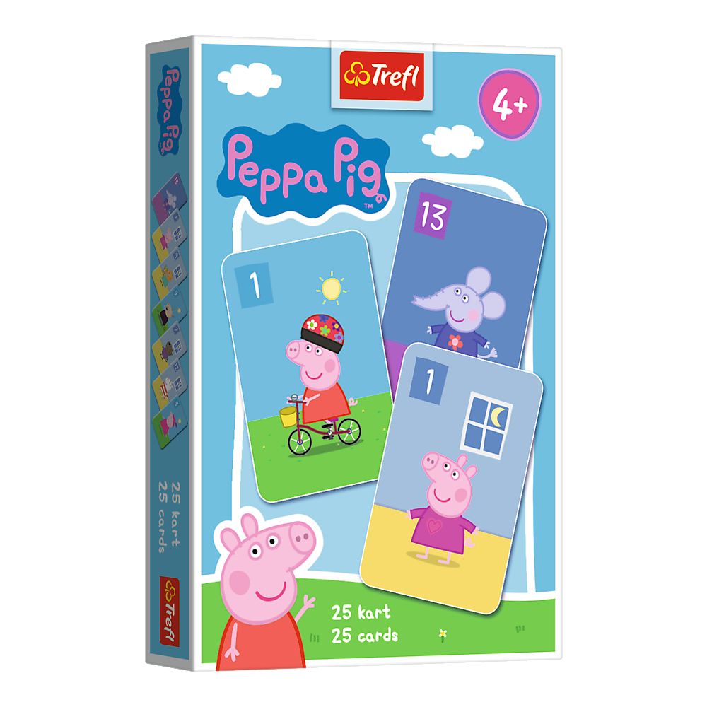 Karty świnka Peppa Piotruś Trefl (08506) 25 sztuk