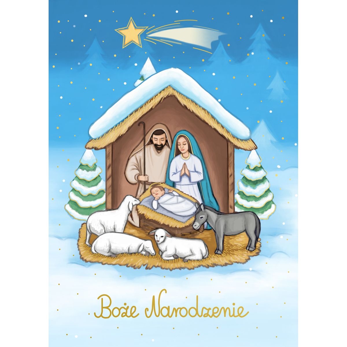 Kartka składana BN SZOPKA BETLEJEMSKA B6 Henry (5905701480401)