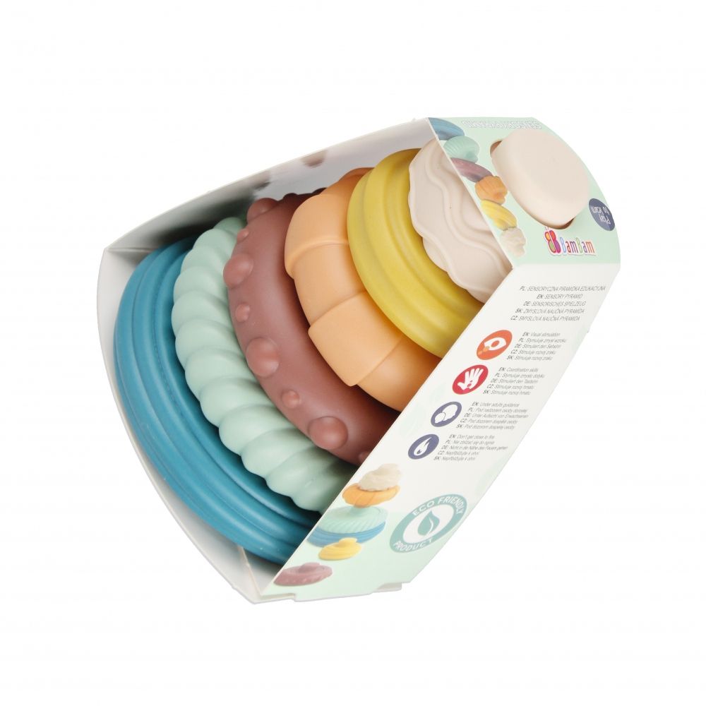Układanka Bam Bam piramidka pastelowa (500692)