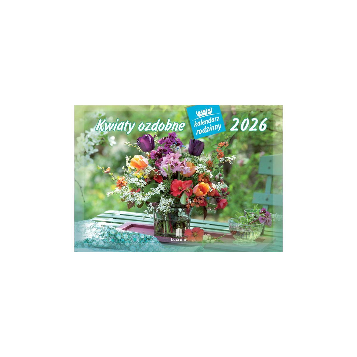 Kalendarz ścienny Kwiaty ozdobne rodzinny 2026 280mm x 200mm Lucrum (WL02)
