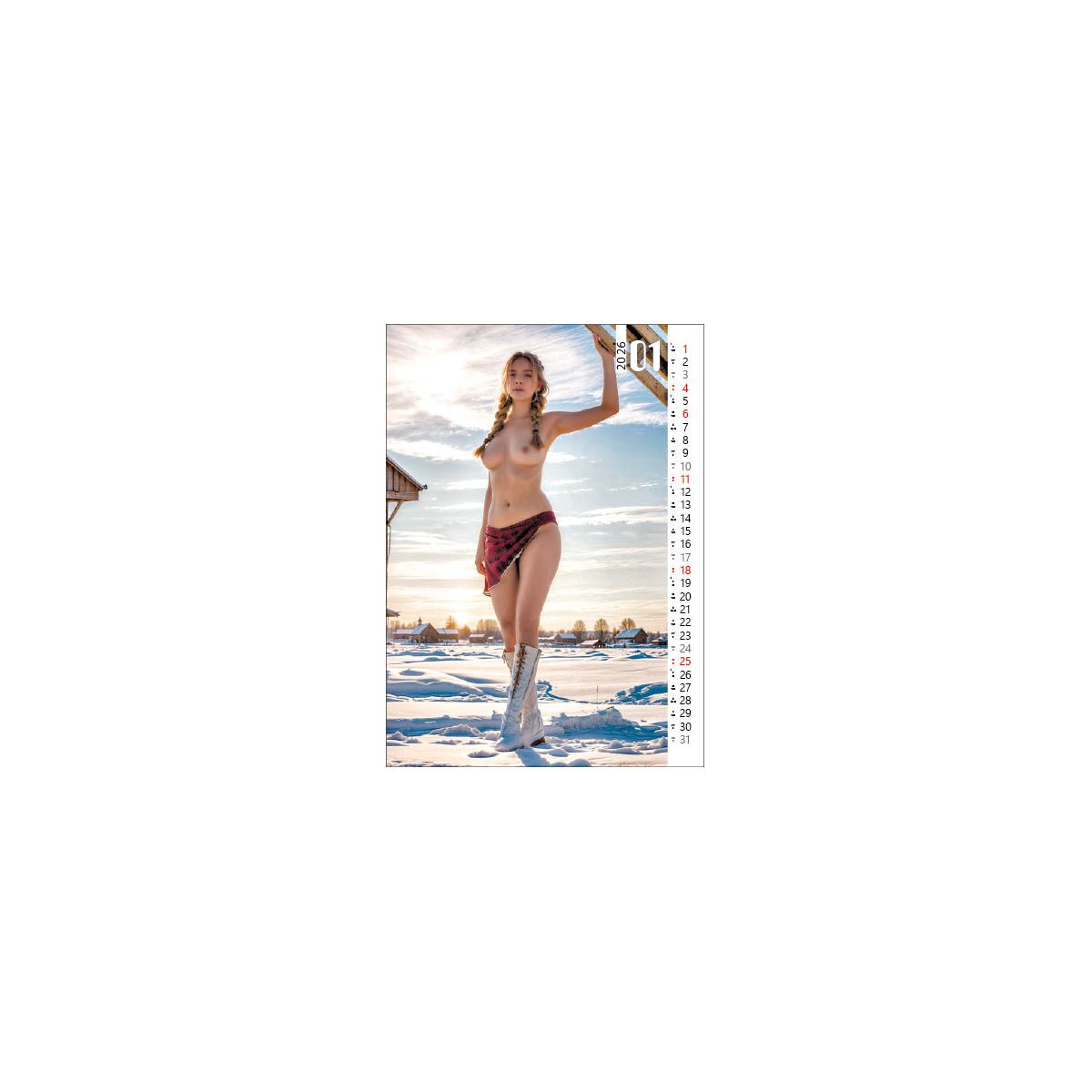 Kalendarz ścienny 4 SEASONS GIRLS 330mm x 500mm Jotan (WP138)