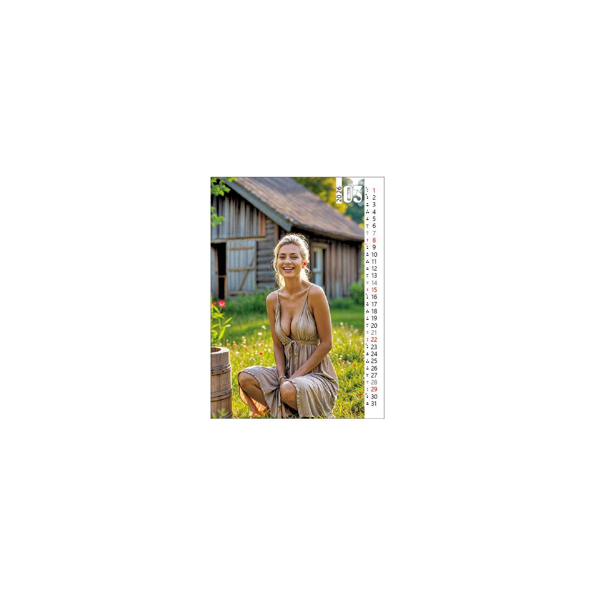 Kalendarz ścienny 4 SEASONS GIRLS 330mm x 500mm Jotan (WP138)