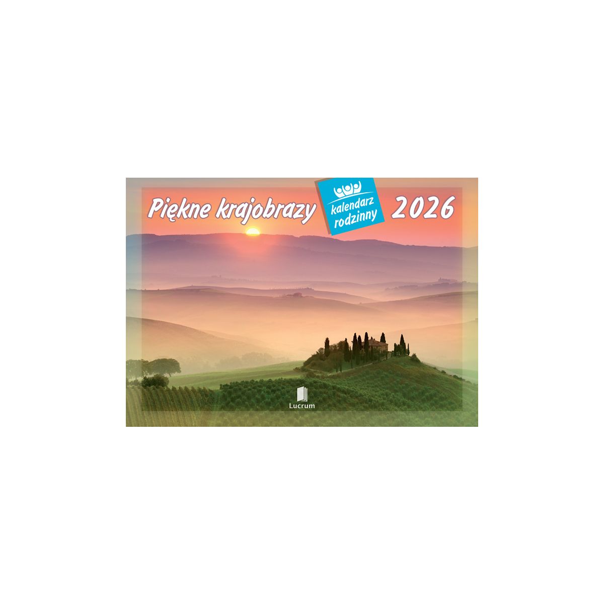 Kalendarz ścienny Piękne krajobrazy rodzinny 2026 280mm x 200mm Lucrum (WL04)