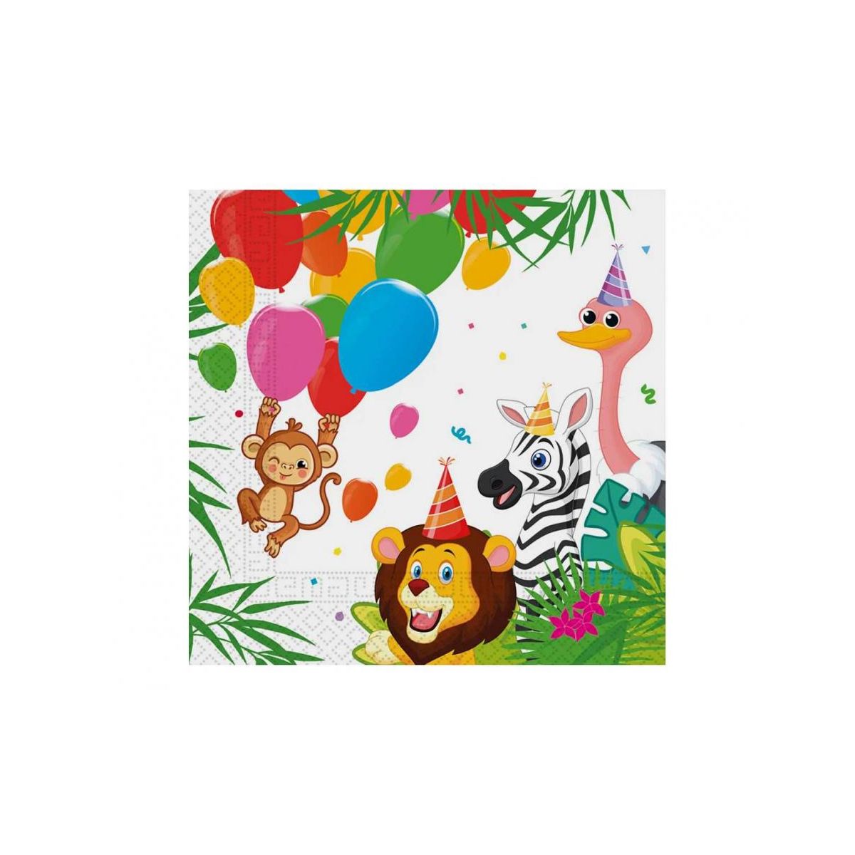 Serwetki JUNGLE BALLOONS mix papier [mm:] 330x330 Godan (93782)