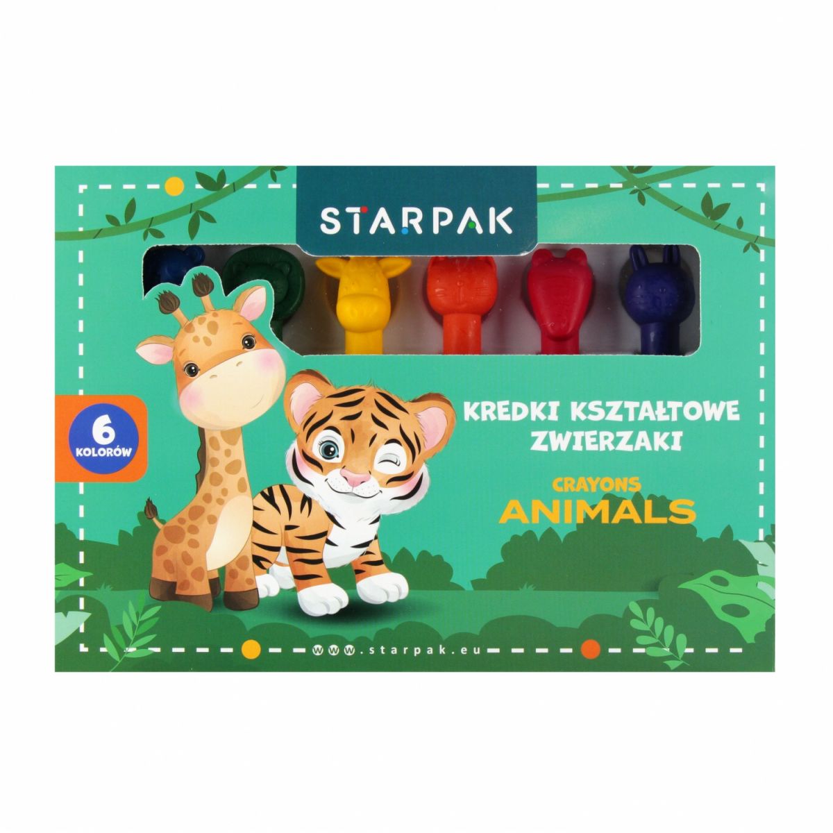 Kredki świecowe 6 kol. Starpak (563026)