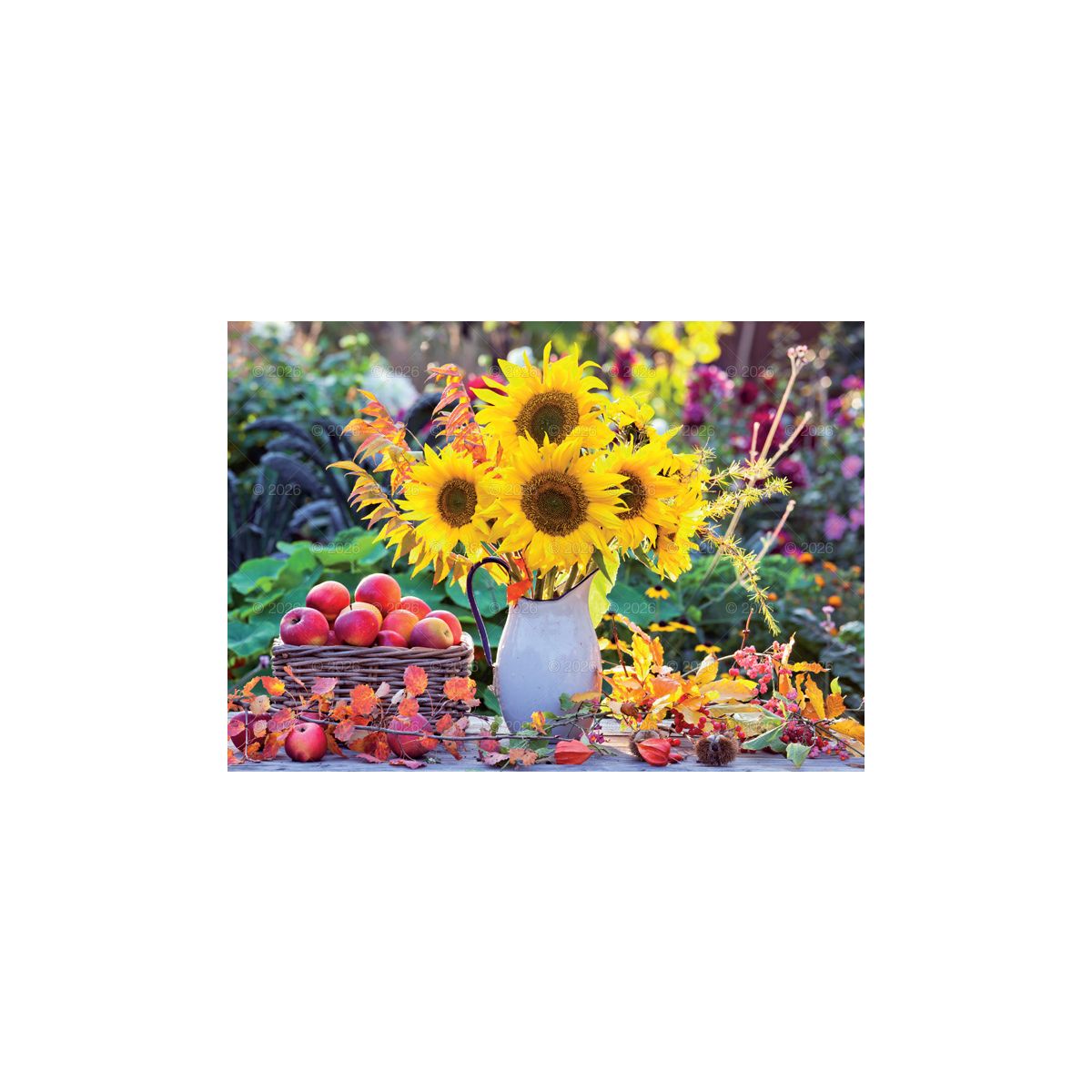 Kalendarz ścienny Kwiaty ozdobne rodzinny 2026 280mm x 200mm Lucrum (WL02)