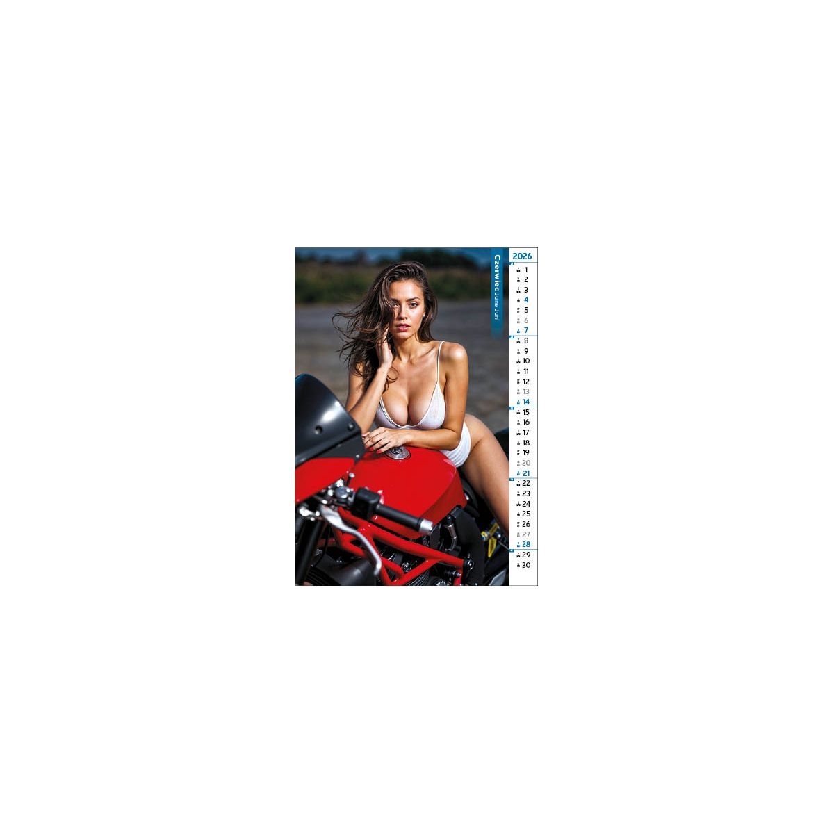Kalendarz ścienny GORLS&BIKES 12 KARTKOWY 310mm x 500mm Jotan (WP137)