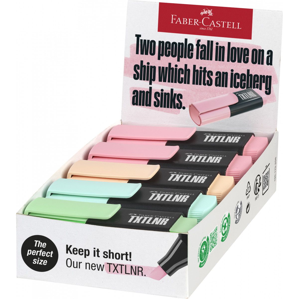 Zakreślacz Faber Castell minidisplay 10 szt pastelowe (154211 FC)