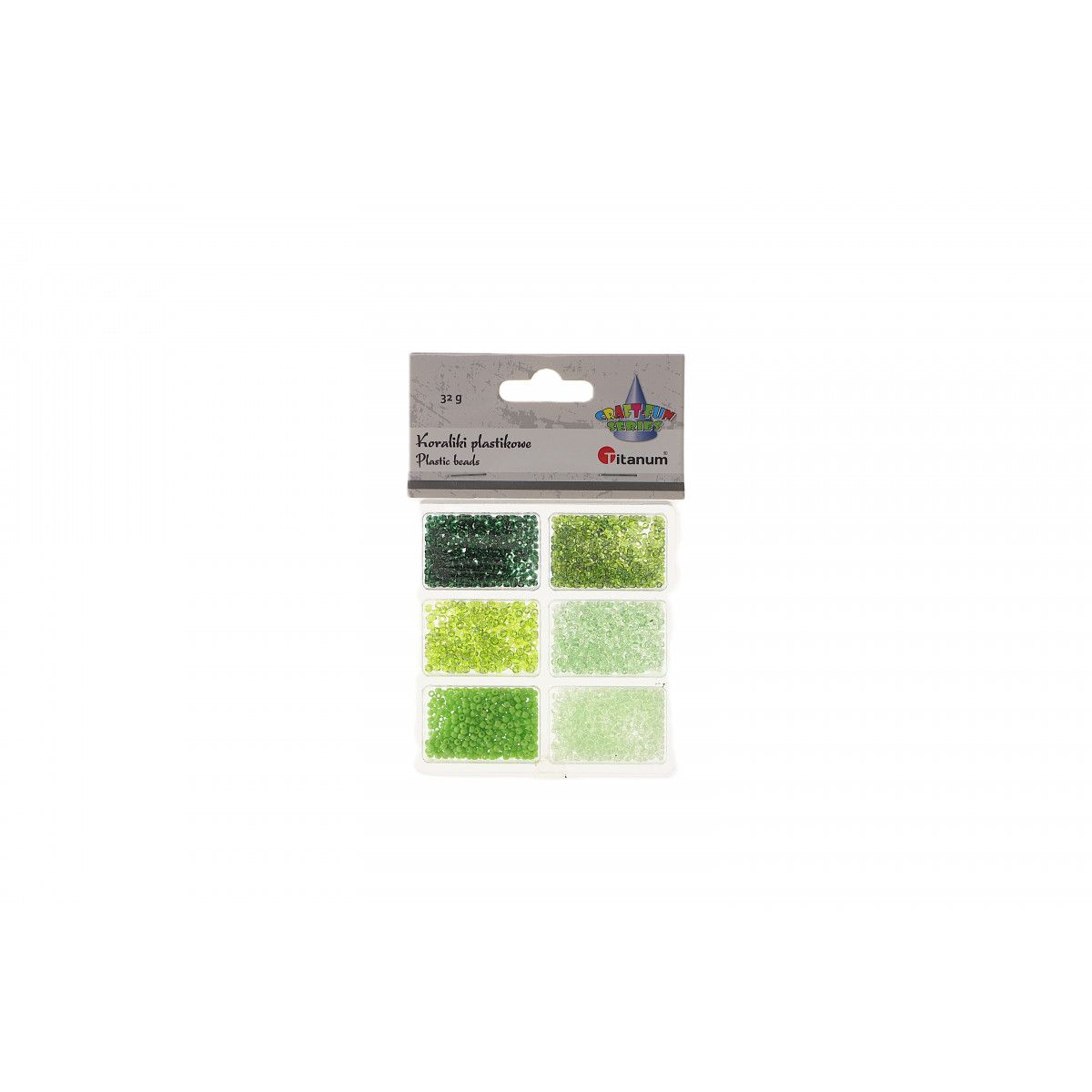 Koraliki kreatywne Craft-Fun Series tonacja zielona Titanum (25BR011)