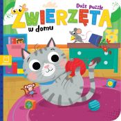 Książka dla dzieci Zwierzęta w domu. Duże puzzle Aksjomat