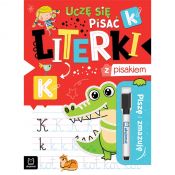 Książka dla dzieci Aksjomat Piszę i zmazuję. Uczę się pisać literki z pisakiem