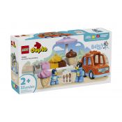 Klocki konstrukcyjne Duplo Wyprawa po lody z Blue Lego (10458)