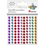 Kryształki Craft-Fun Series samoprzylepne 100 szt mix Titanum (EB882)