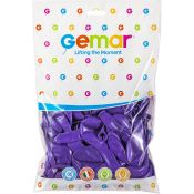 Balon gumowy pastelowy 100 szt fioletowy 12cal Godan (G110/08)