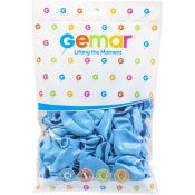 Balon gumowy pastelowy 100 szt niebieski 12cal Godan (G110/72)