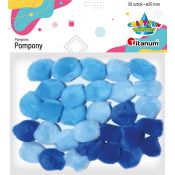 Pompony Craft-Fun Series niebieski 30 szt Titanum (283066)