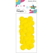 Pompony Craft-Fun Series żółte 30 szt Titanum (352953)