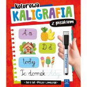 Książka dla dzieci Aksjomat Kolorowa kaligrafia z pisakiem. Piszę i zmazuję