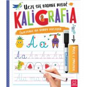 Książka dla dzieci Aksjomat Kaligrafia. Uczę się ładnie pisać. Piszę i zmazuję.