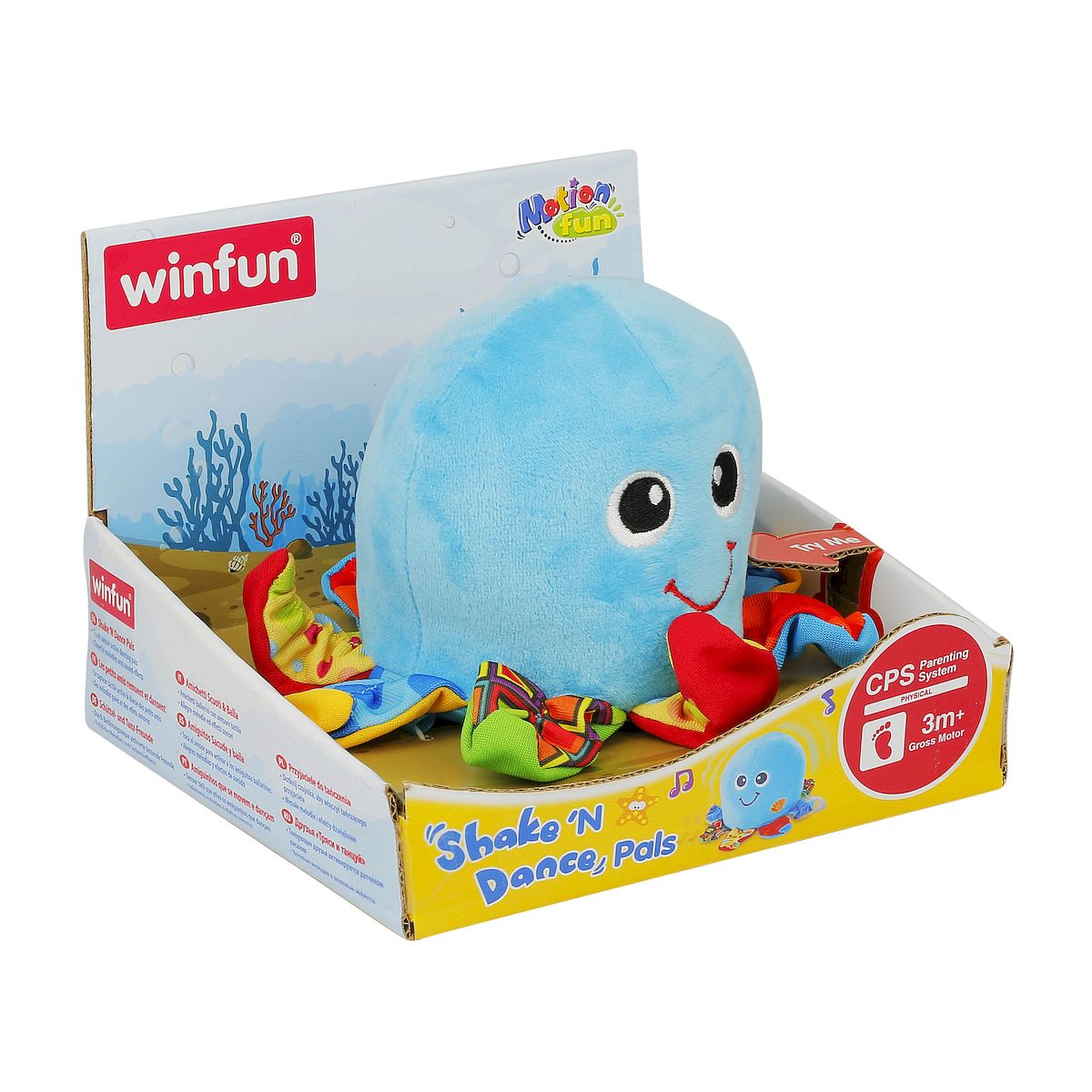 Pluszak interaktywny ośmiornica tańczy i wibruje Smily Play (000142)