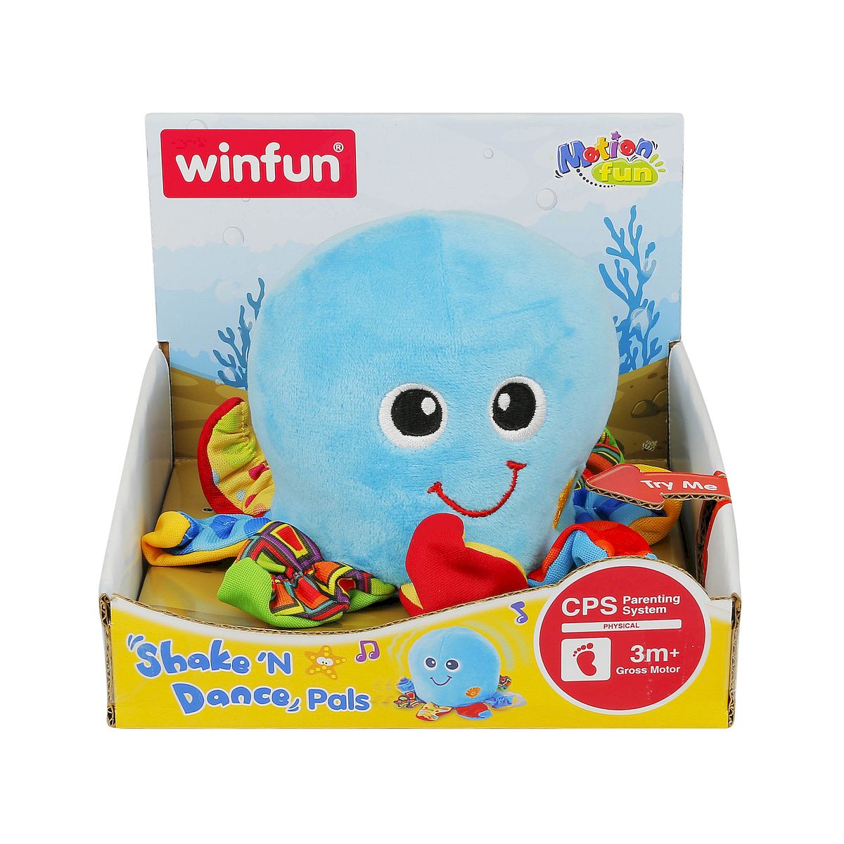 Pluszak interaktywny ośmiornica tańczy i wibruje Smily Play (000142)